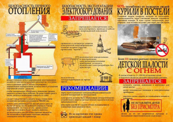Памятка о мерах пожарной безопасности